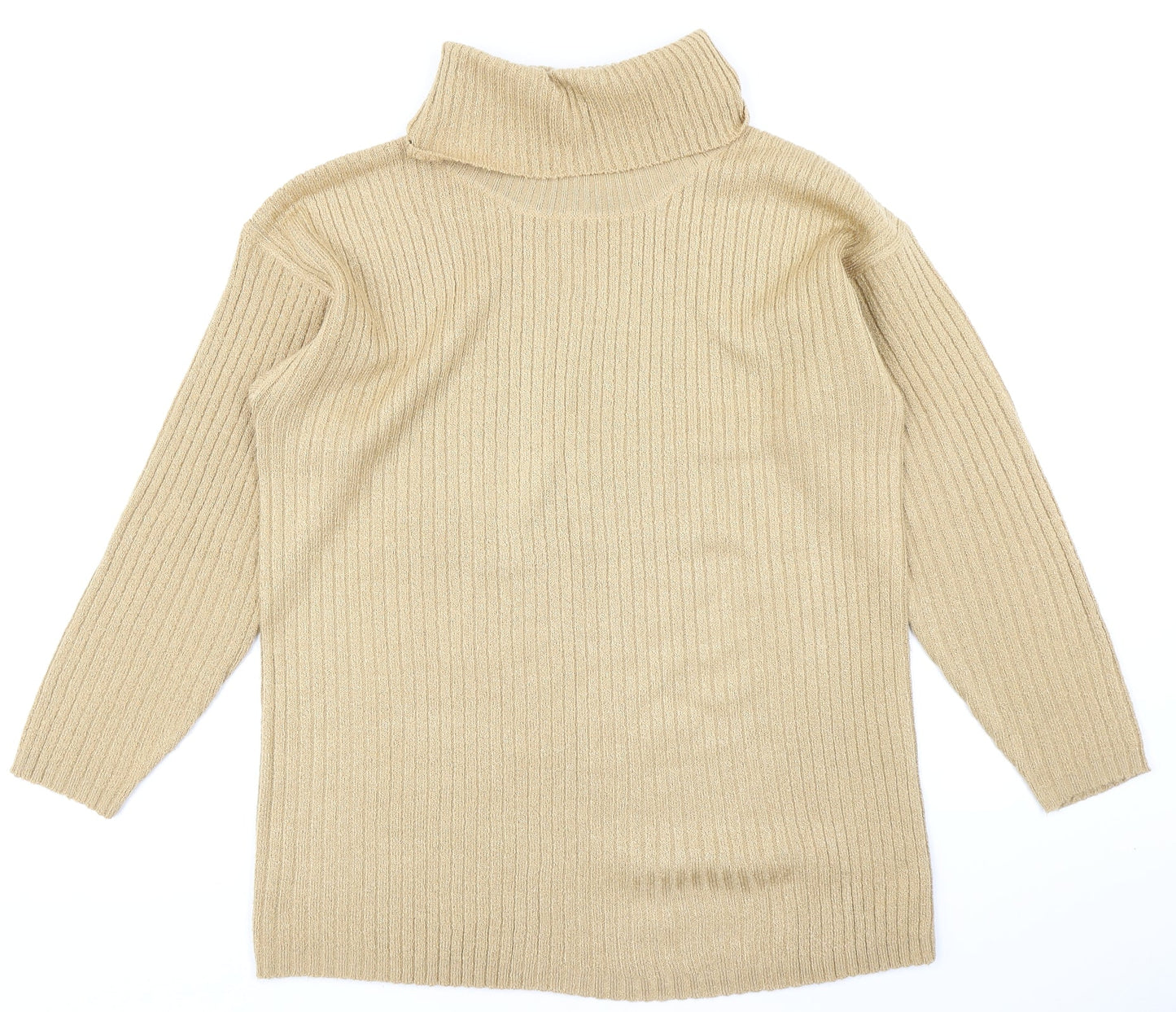 LC Womens Yellow  Knit Pullover Jumper Size 14