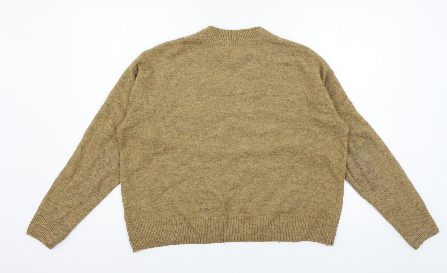 H&M Womens Brown  Knit Pullover Jumper Size S