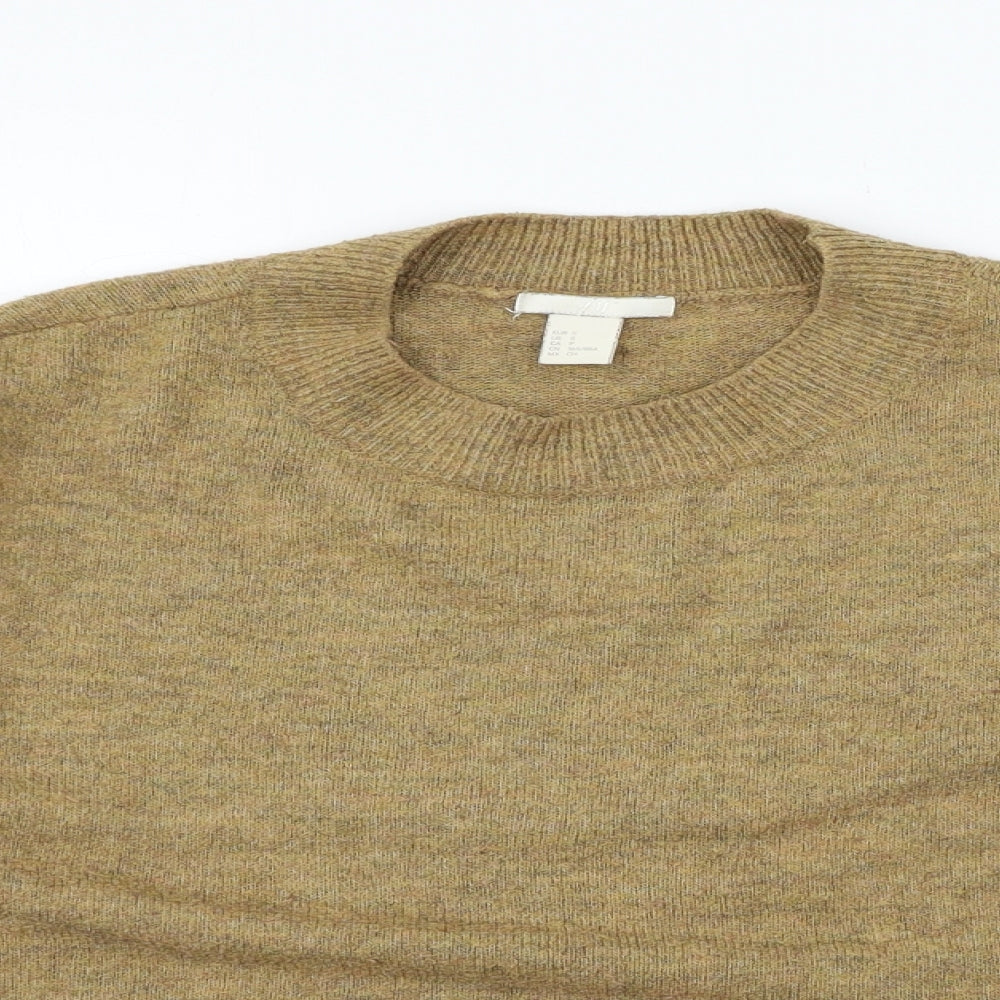 H&M Womens Brown  Knit Pullover Jumper Size S