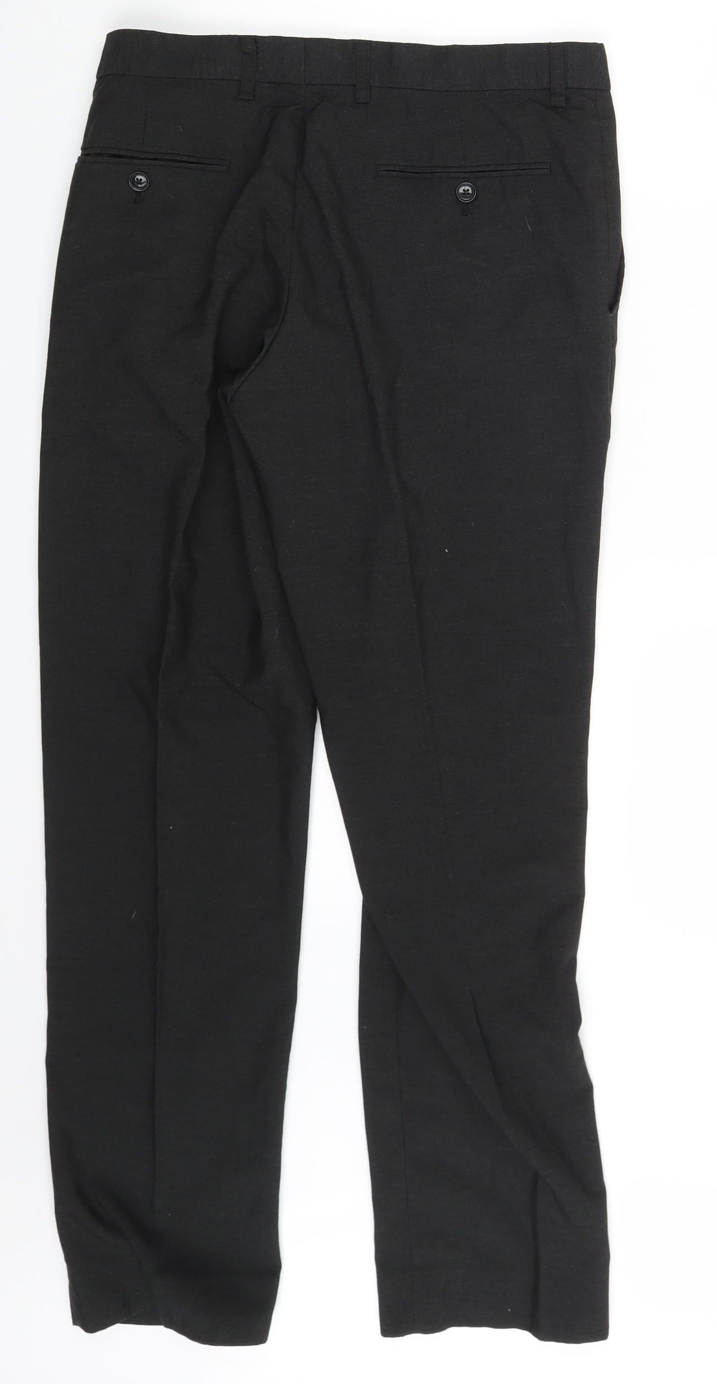 Find Mens Black   Trousers  Size 34 in L31 in