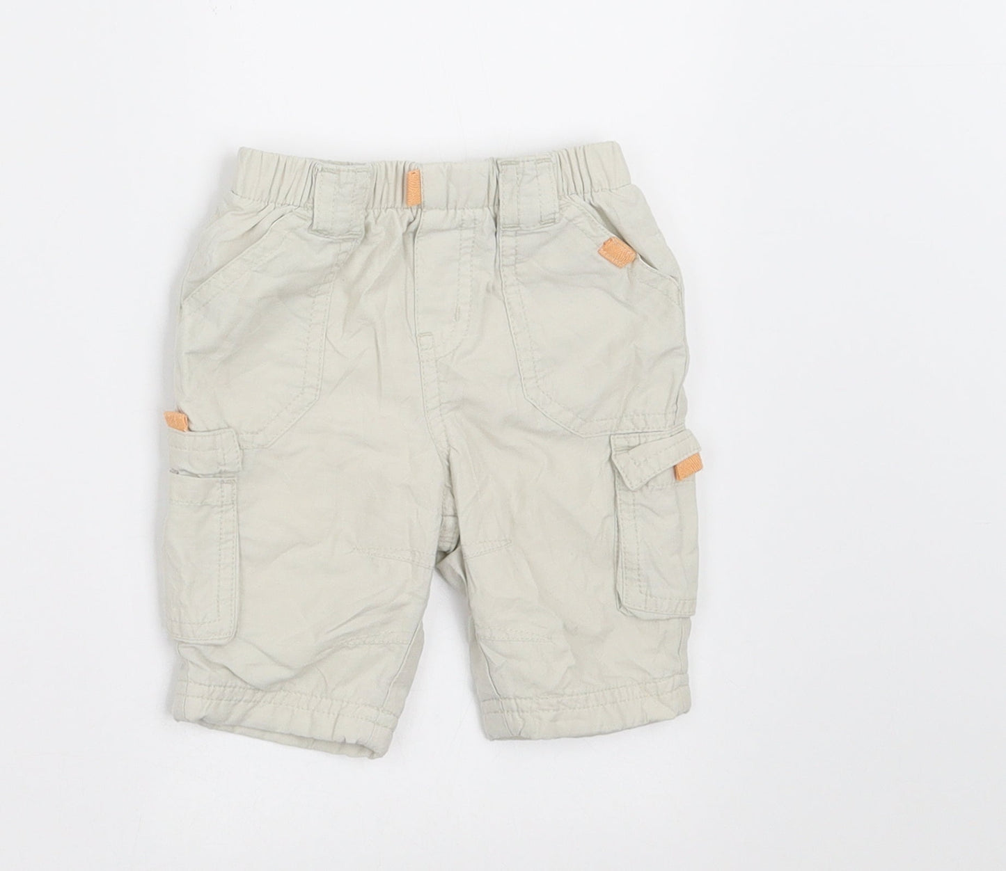 NEXT Boys Beige   Cropped Trousers Size Newborn  - SHORT