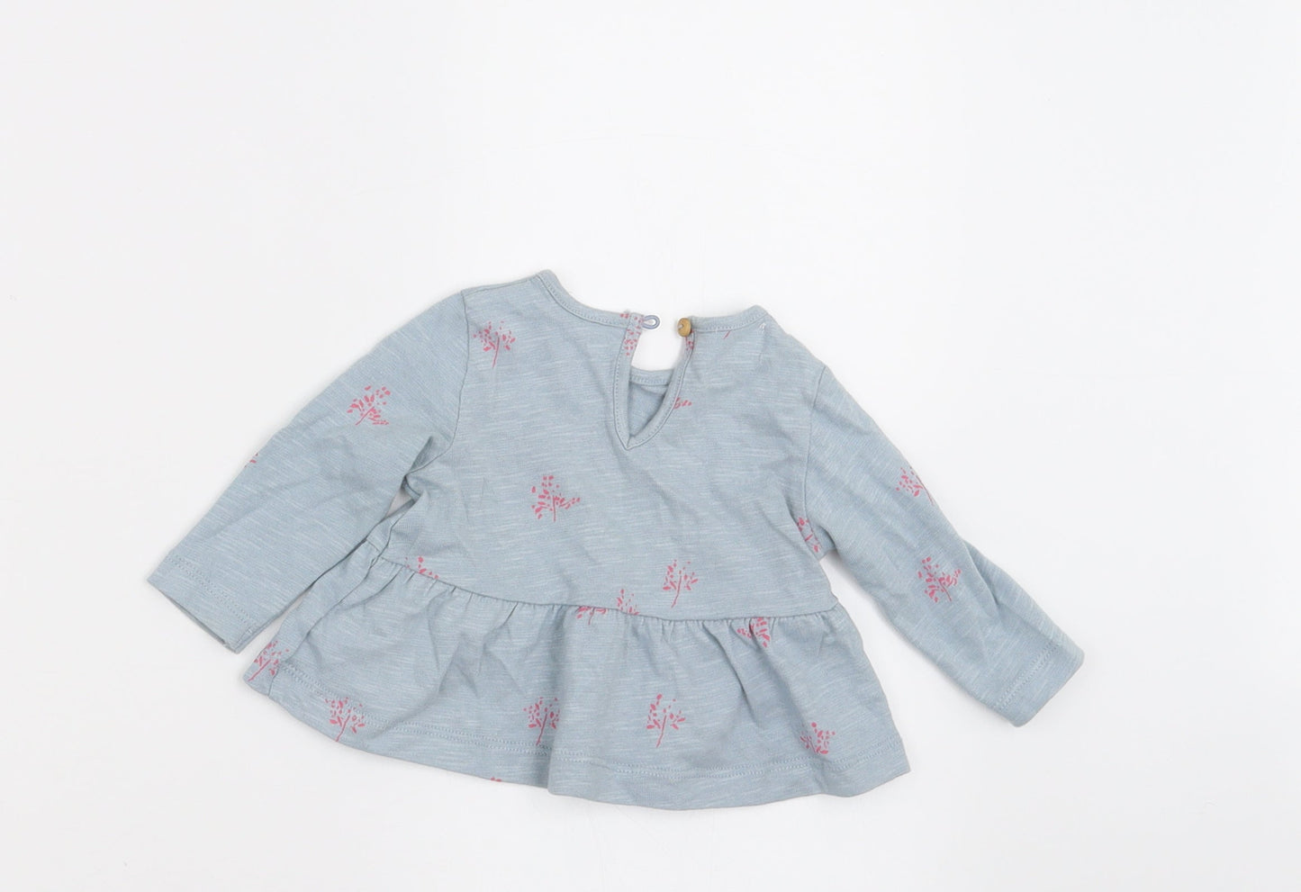 Zara Girls Blue Floral  A-Line  Size 0-3 Months