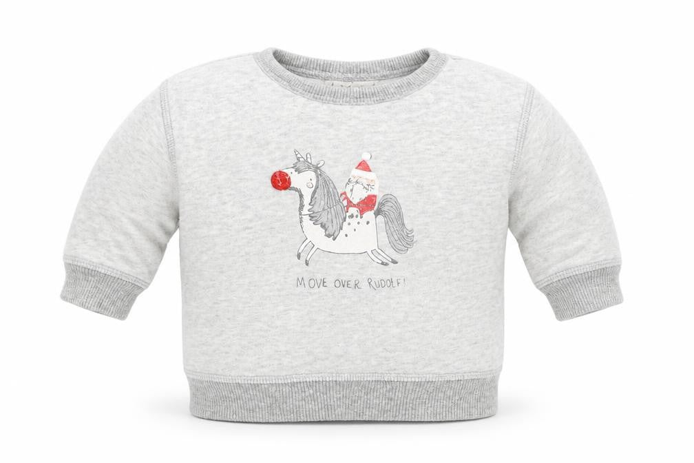 NEXT Boys Grey   Pullover Jumper Size 3-6 Months  - christmas