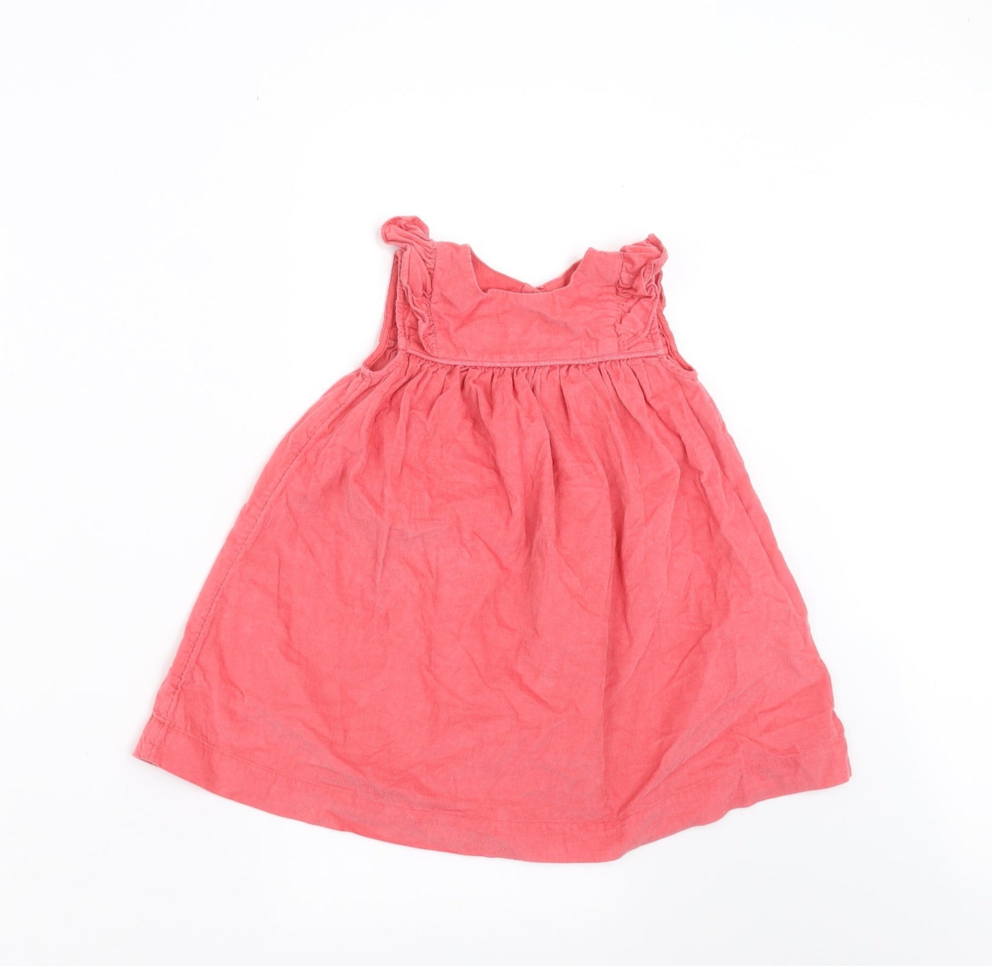 Marks and Spencer Girls Orange  Corduroy A-Line  Size 9-12 Months