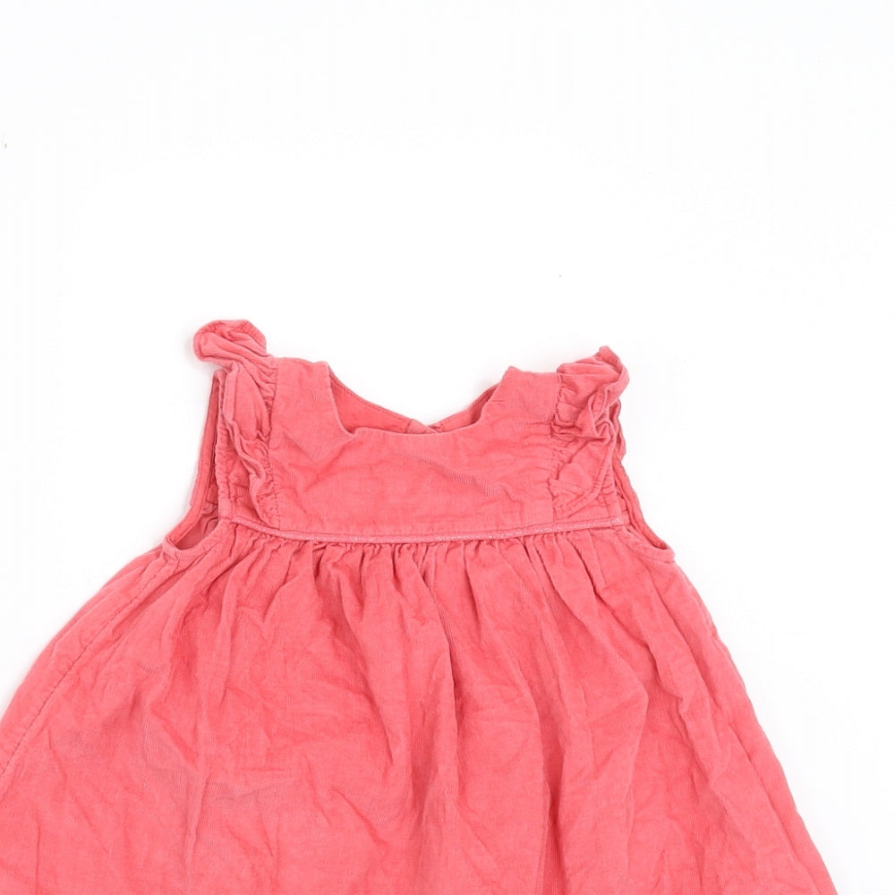 Marks and Spencer Girls Orange  Corduroy A-Line  Size 9-12 Months