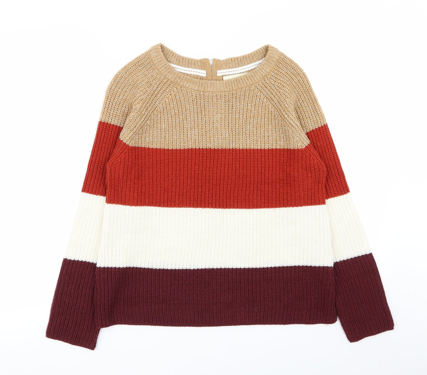 Papaya Womens Multicoloured Striped  Pullover Jumper Size S