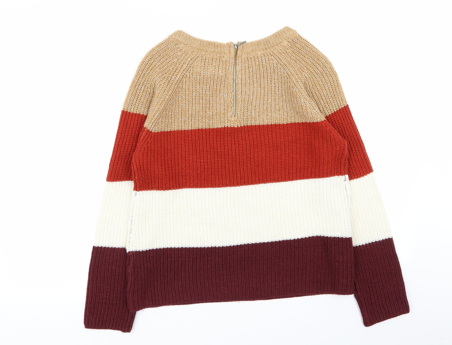 Papaya Womens Multicoloured Striped  Pullover Jumper Size S