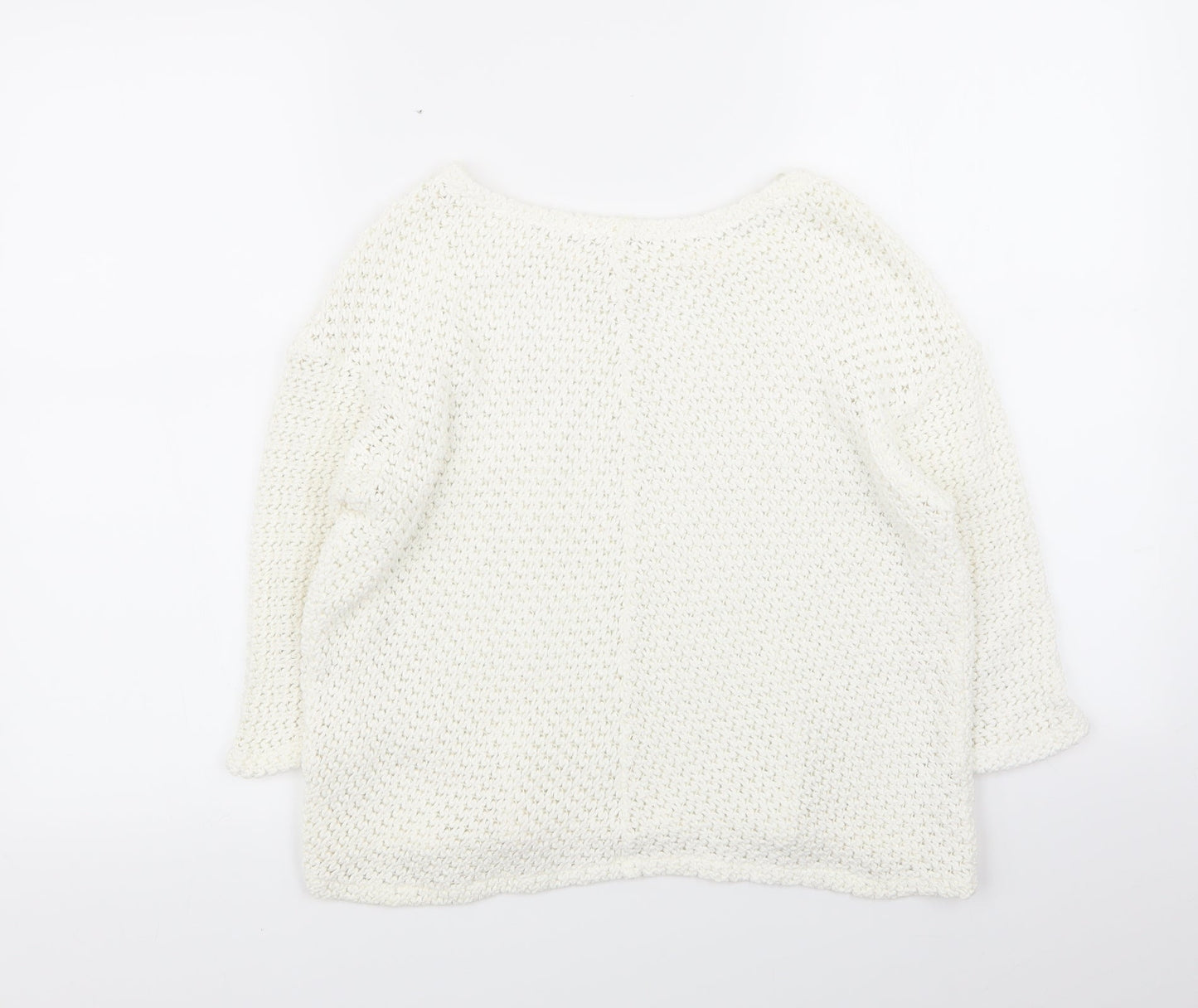 River Island Womens White   Pullover Jumper Size 8