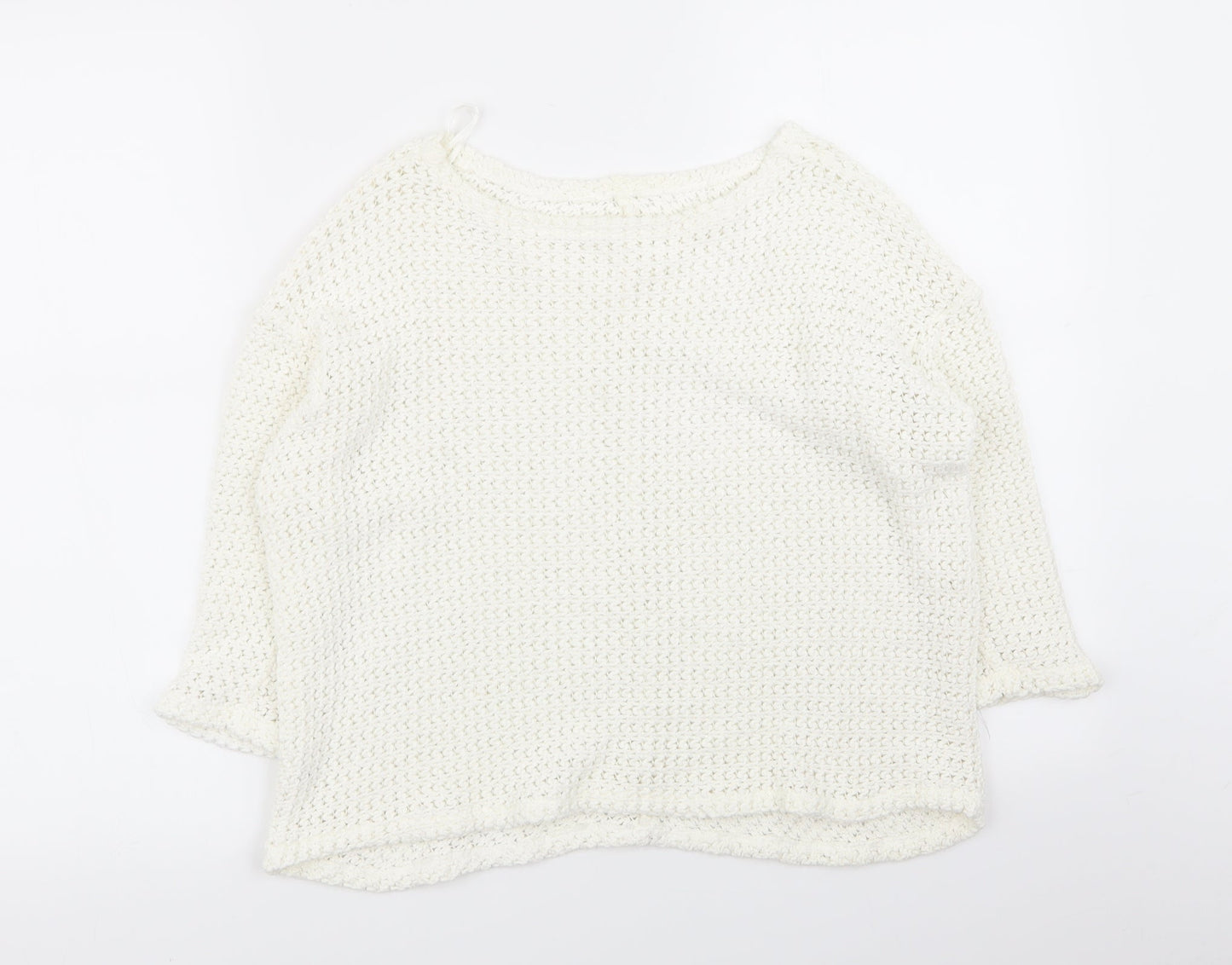 River Island Womens White   Pullover Jumper Size 8