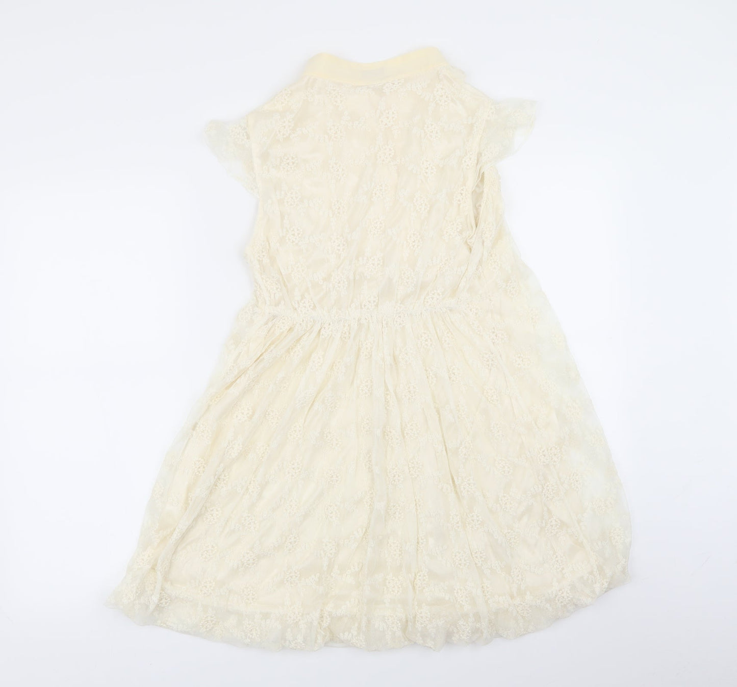 lily.j Girls Beige Geometric  Fit & Flare  Size M