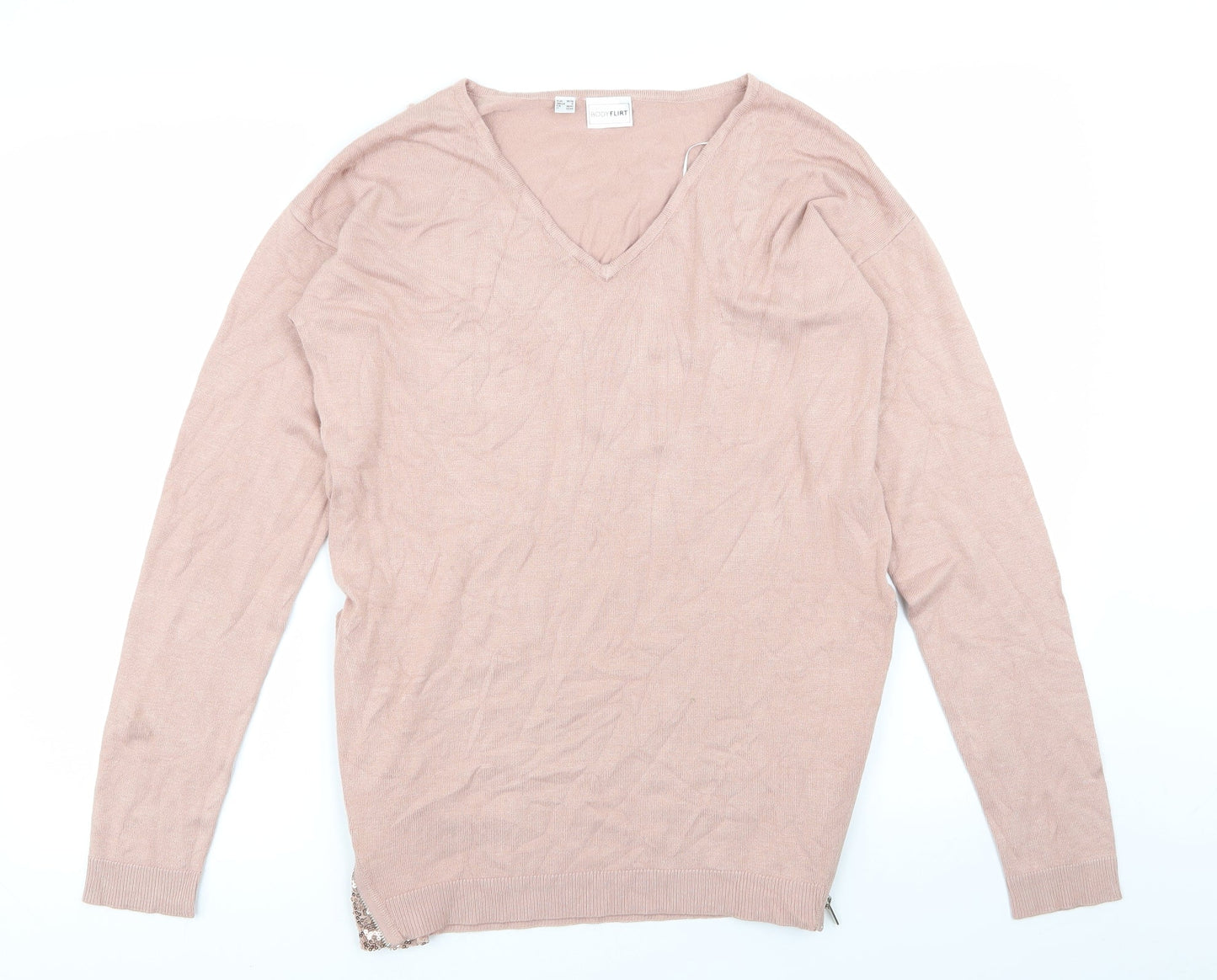 Body Flirt Womens Pink   Basic T-Shirt Size S
