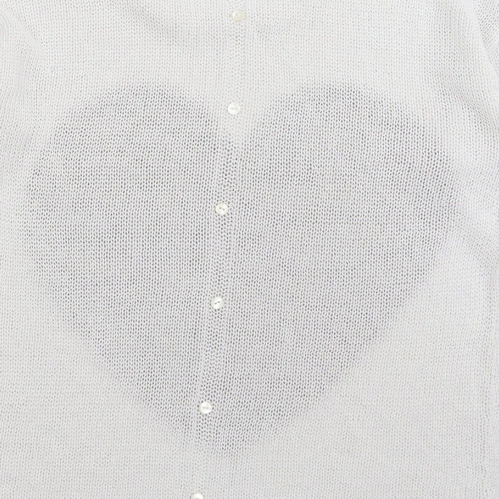 NEXT Womens White  Knit Pullover Jumper Size 12