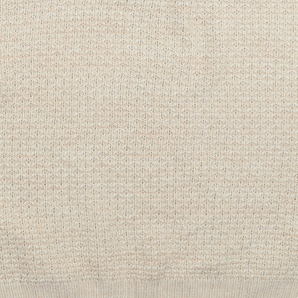 Marks and Spencer Womens Beige  Knit Pullover Jumper Size 14
