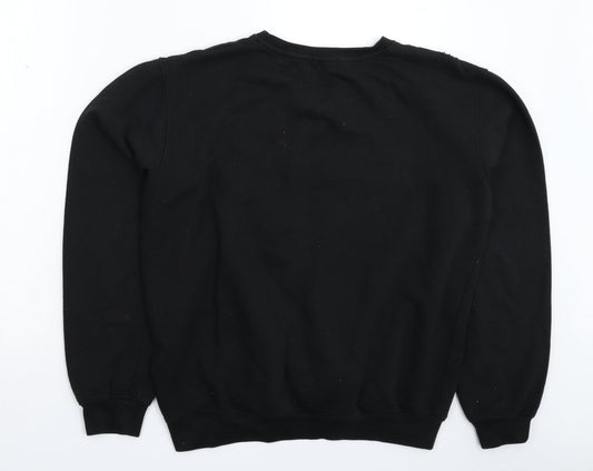 PRETTYLITTLETHING Womens Black   Pullover Sweatshirt Size XL