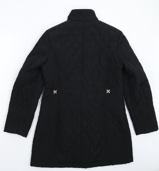 Klass Womens Black   Pea Coat Coat Size S
