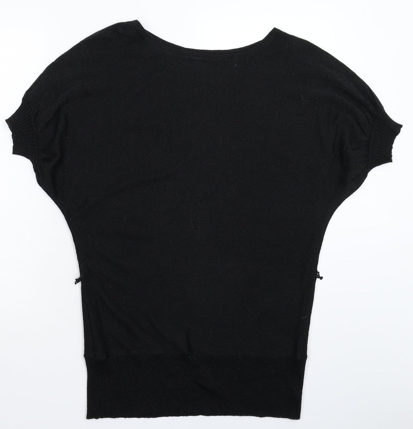 M&Co Womens Black  Knit Pullover Jumper Size L