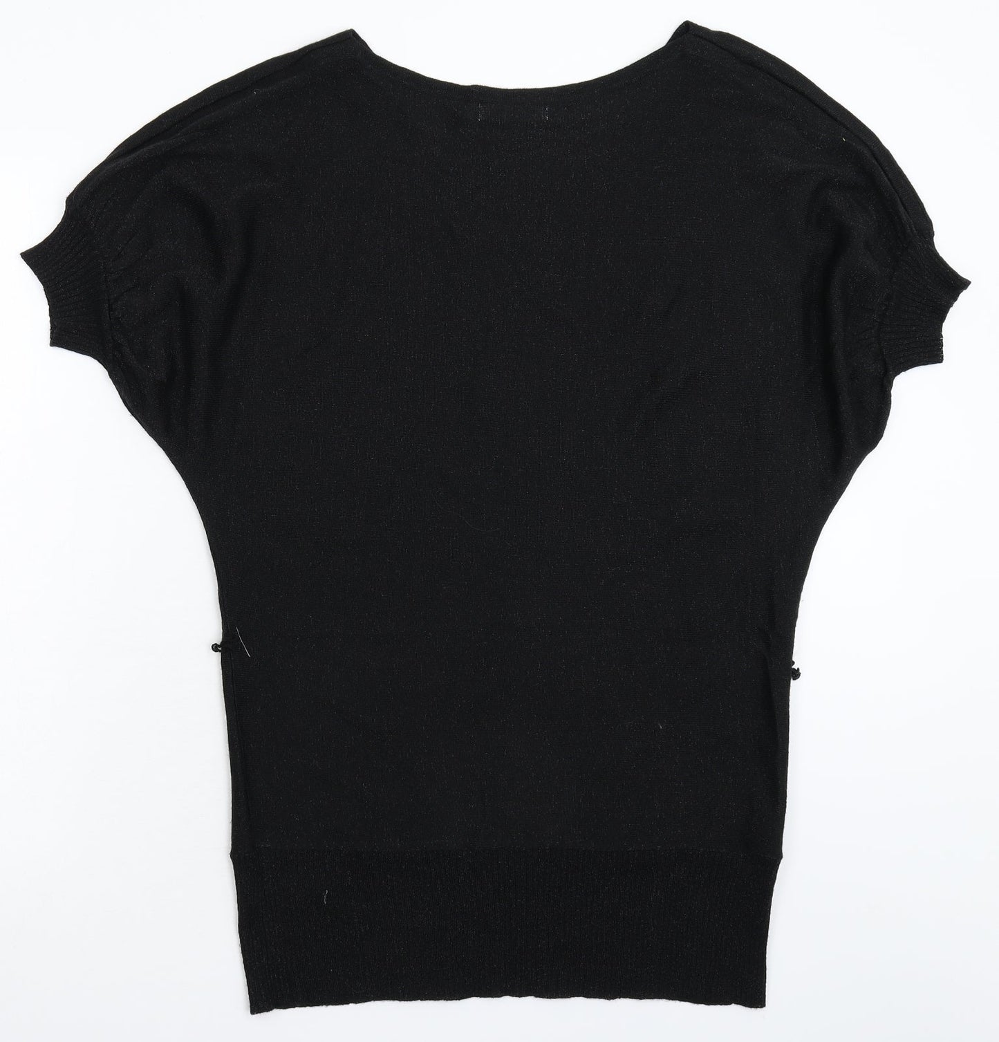 M&Co Womens Black  Knit Pullover Jumper Size L