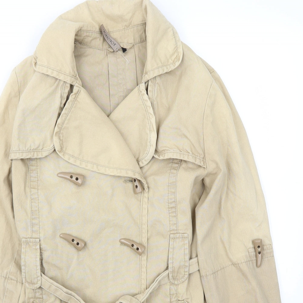 Topshop Womens Beige   Jacket Coat Size 8