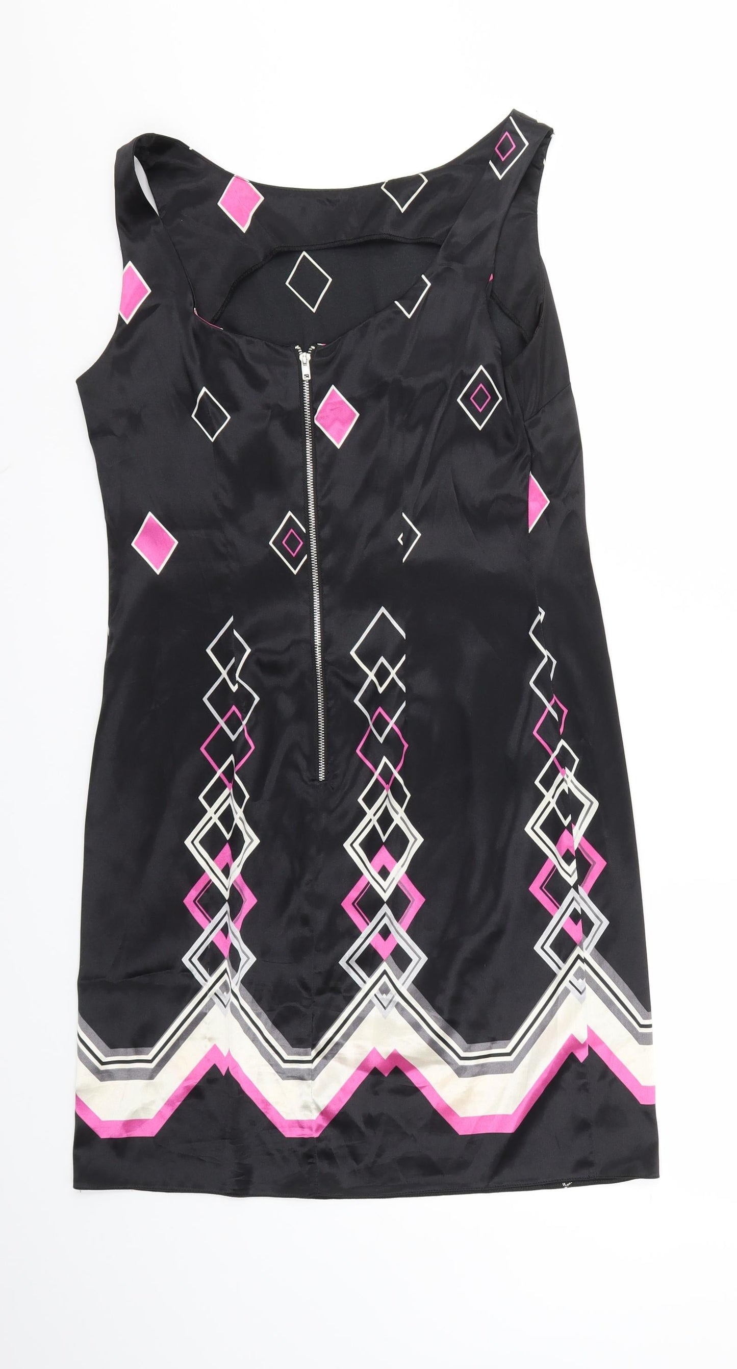 Marina Kaneva Womens Black Polka Dot  Fit & Flare  Size 10