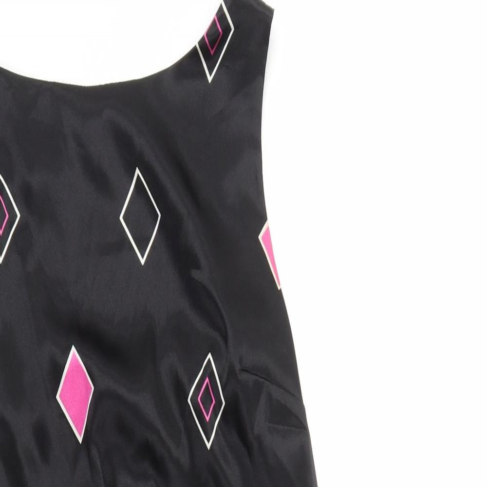 Marina Kaneva Womens Black Polka Dot  Fit & Flare  Size 10