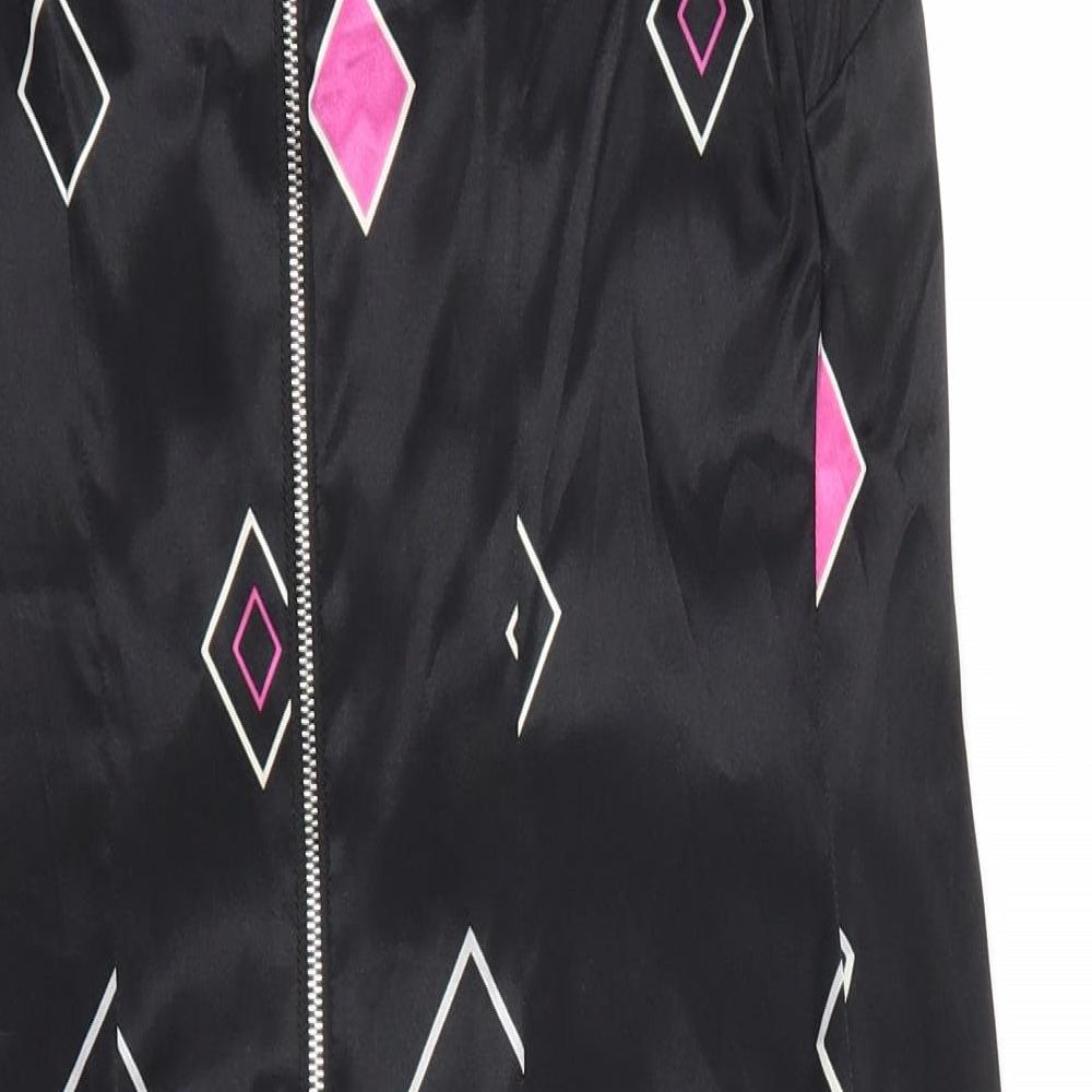 Marina Kaneva Womens Black Polka Dot  Fit & Flare  Size 10