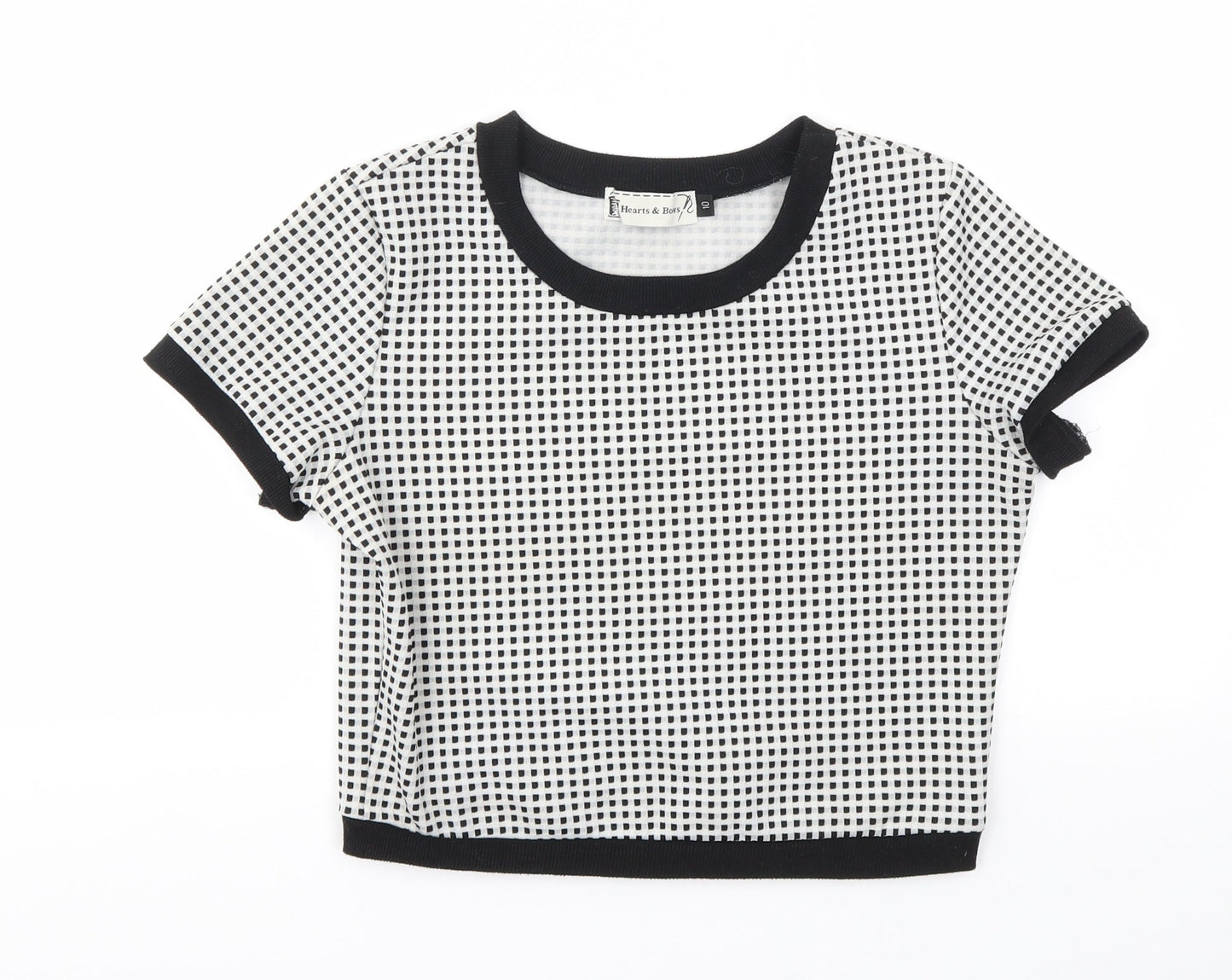 HEARTS &BOWS Womens Grey   Basic T-Shirt Size 10