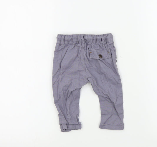 NEXT Boys Grey Colourblock  Jogger Trousers Size 3-6 Months