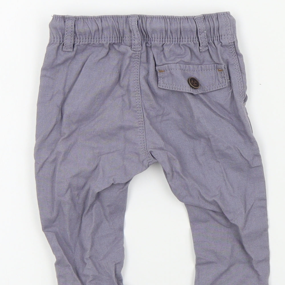 NEXT Boys Grey Colourblock  Jogger Trousers Size 3-6 Months
