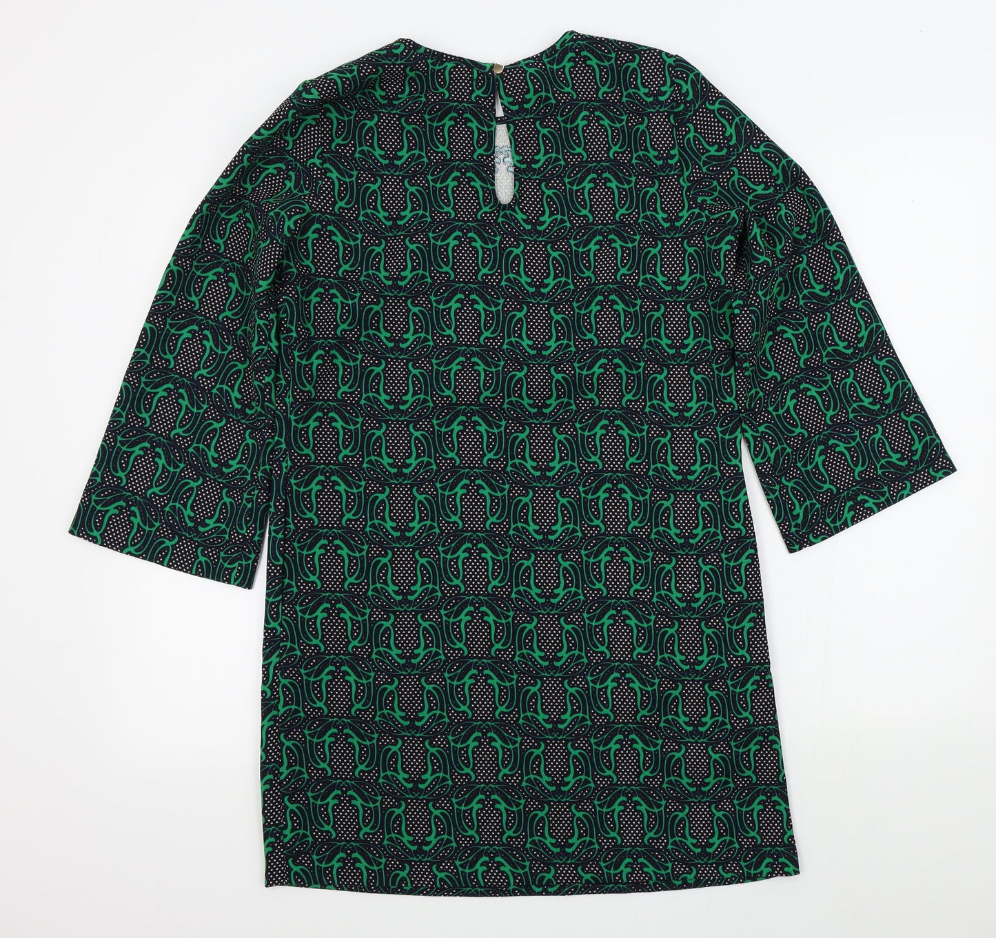 Traffic People Womens Green Geometric  A-Line  Size S