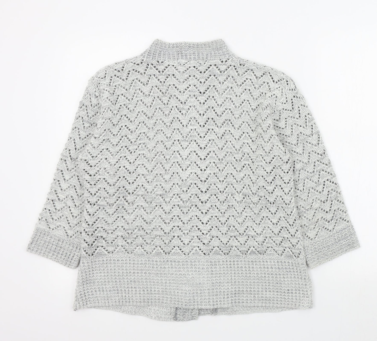 Pure & Natural Womens Grey   Cardigan Jumper Size M