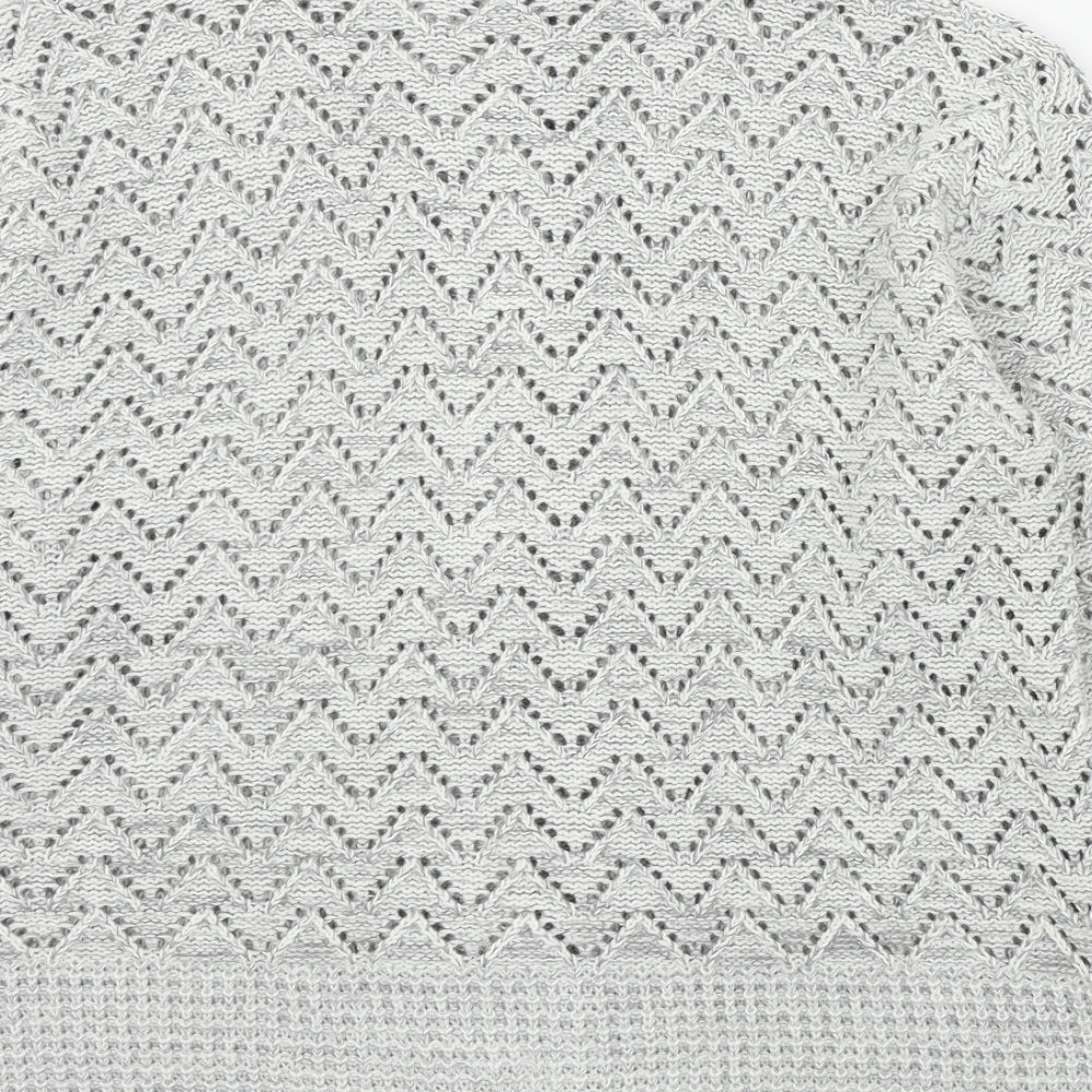 Pure & Natural Womens Grey   Cardigan Jumper Size M