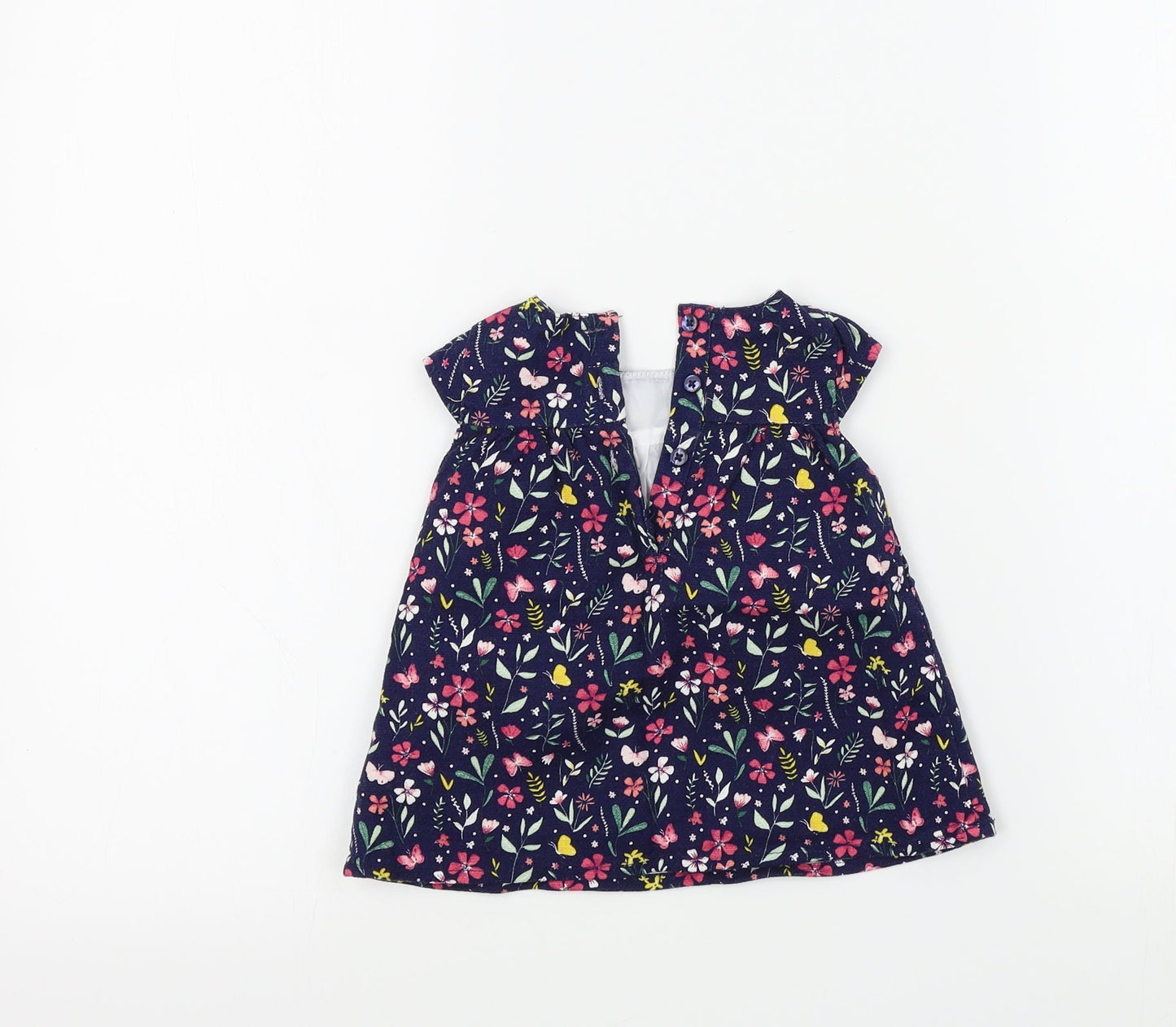 Primark Girls Blue Fair Isle  Fit & Flare  Size 0-3 Months