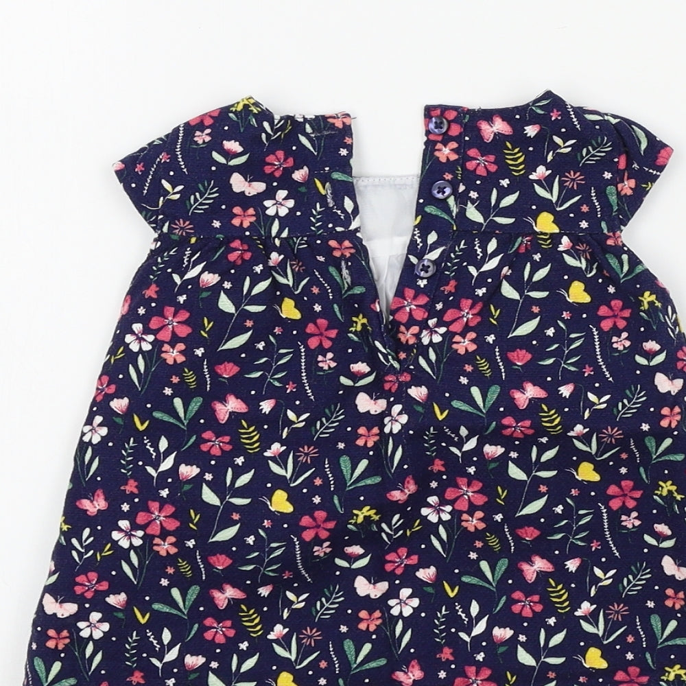 Primark Girls Blue Fair Isle  Fit & Flare  Size 0-3 Months