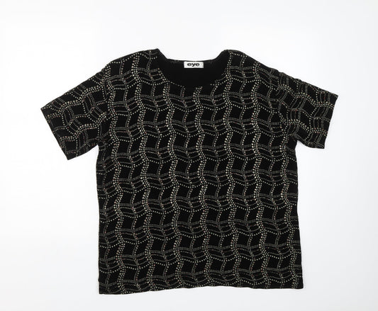 Eye Casuals Womens Black   Basic T-Shirt Size 2XL