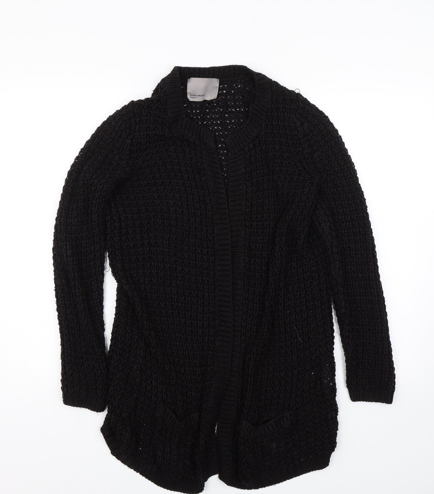 VERO MODA Womens Black  Knit Cardigan Jumper Size M