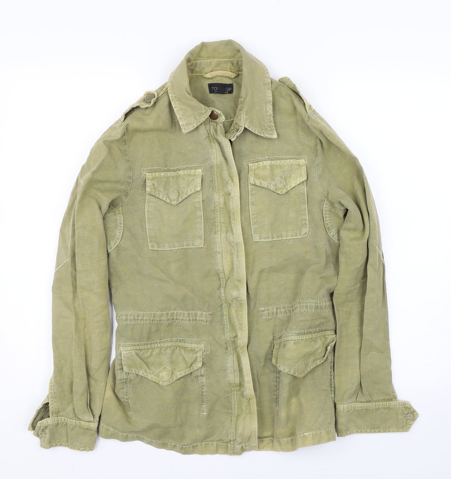 Topshop Womens Green   Jacket  Size 8