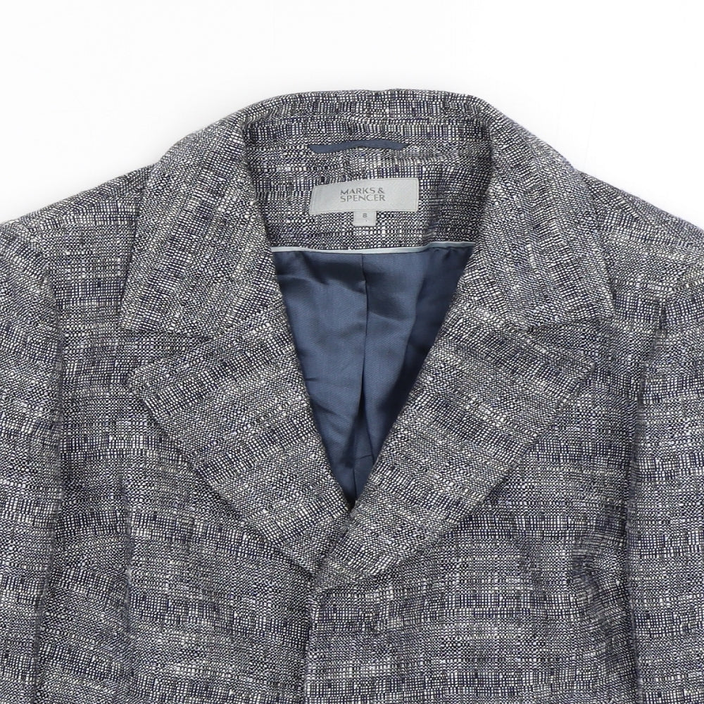 M&S Womens Grey   Jacket Suit Jacket Size 8