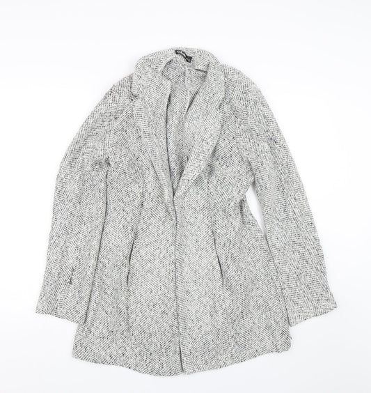 Chic me Womens Grey   Overcoat Coat Size M