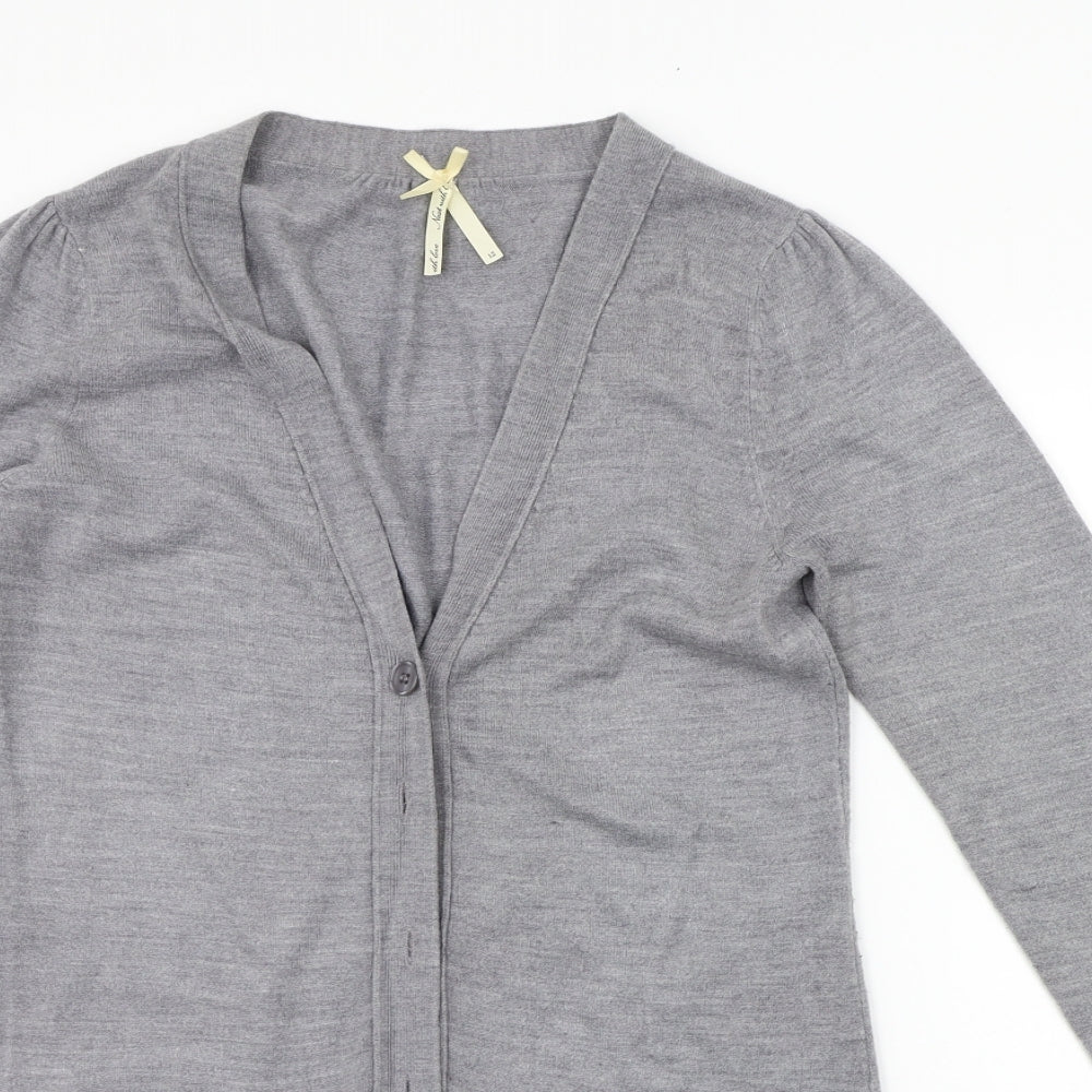 NEXT Womens Grey   Cardigan Jumper Size 12  - washable mark
