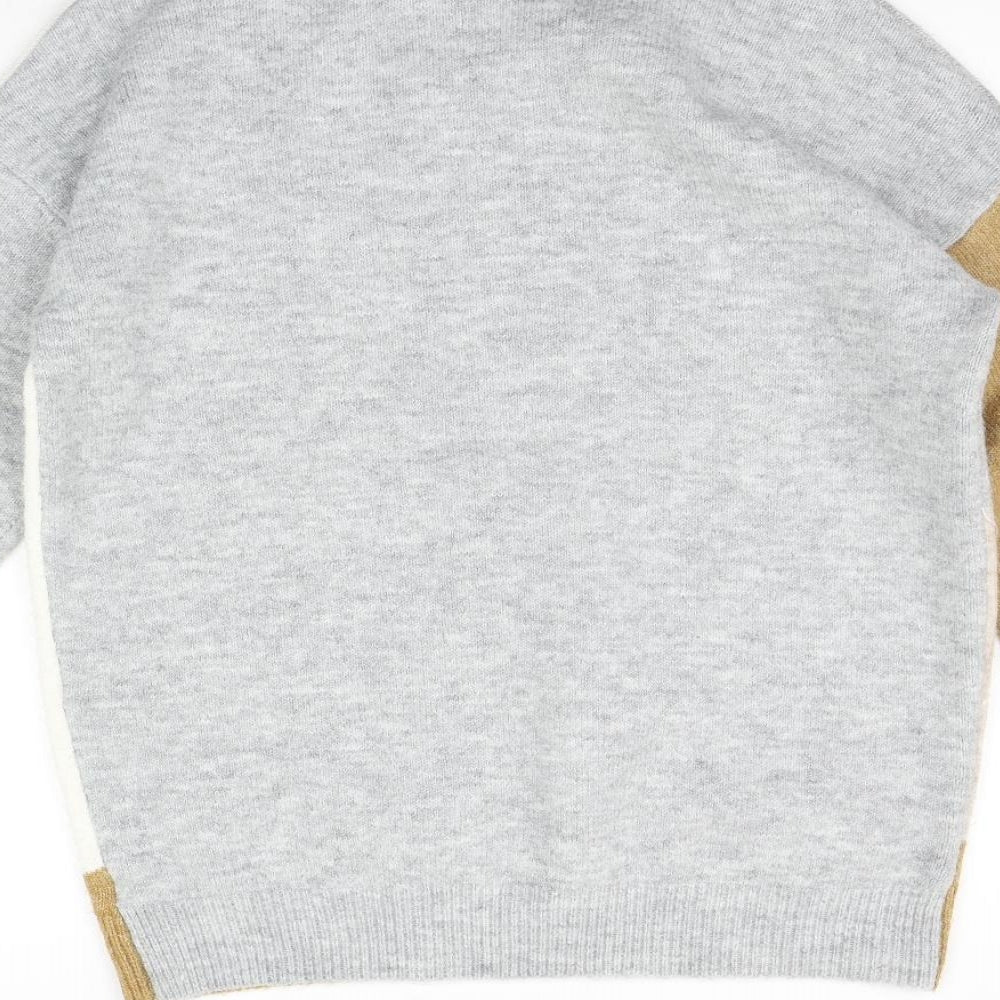 Primark Womens Beige Geometric  Pullover Jumper Size S