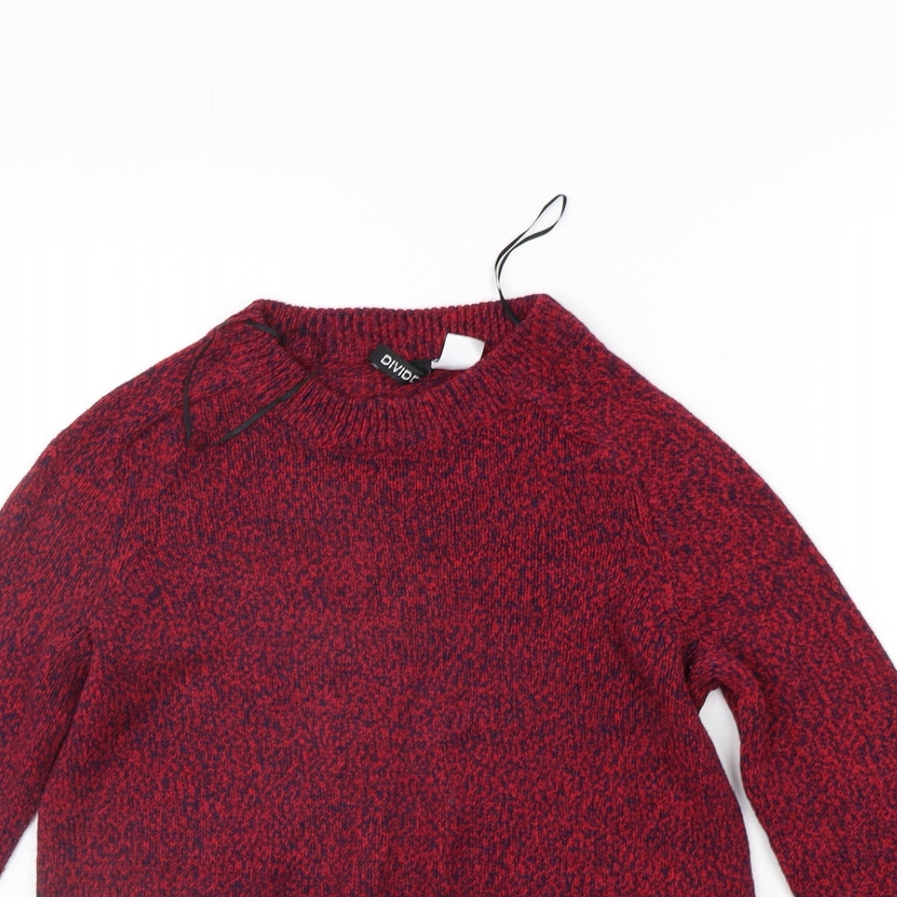 Divided Womens Red   Pullover Jumper Size XS