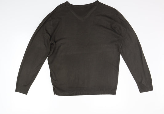 Tomas Nash Mens Brown   Pullover Jumper Size M