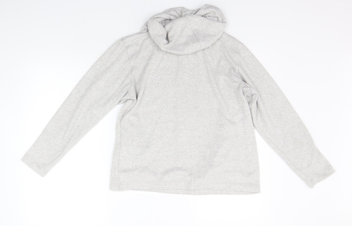 F&F Womens Grey Solid  Kimono Pyjama Top Size 8