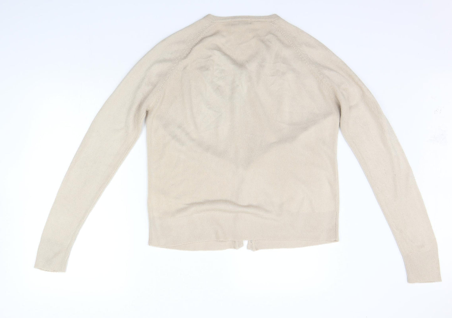 Sarah Hamilton Womens Beige   Cardigan Jumper Size M