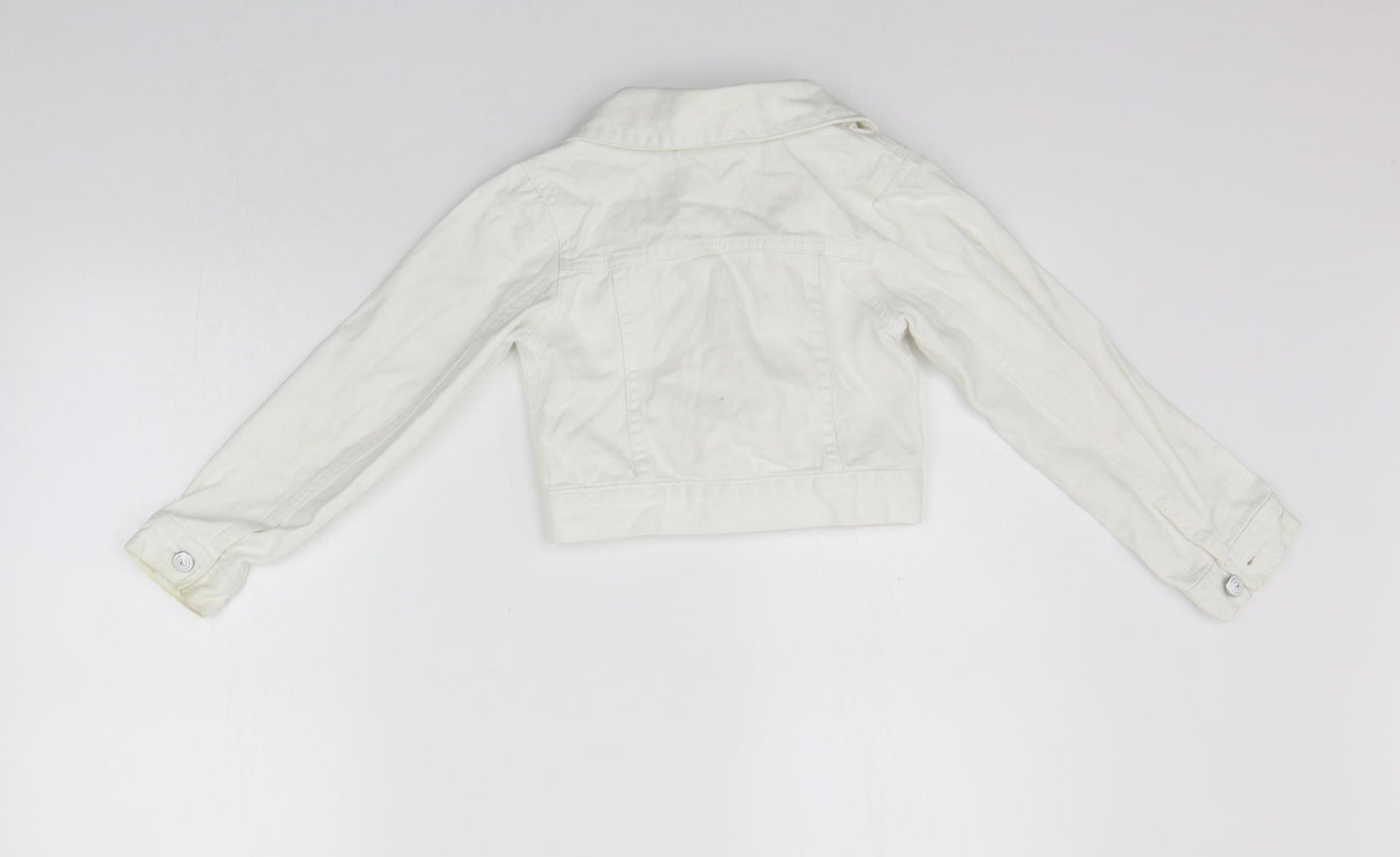 George Girls White   Jacket  Size 7-8 Years  - washable mark