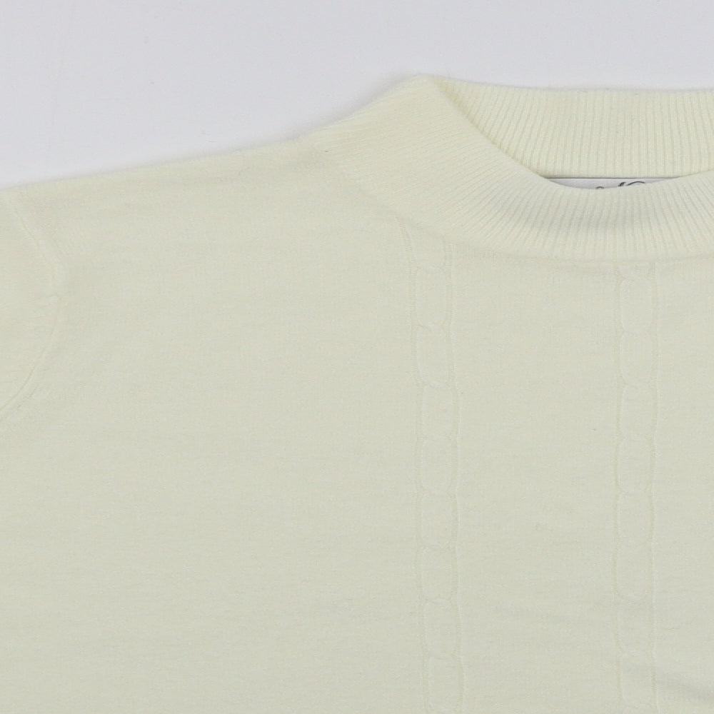 pure&natural Womens Ivory   Pullover Jumper Size 14