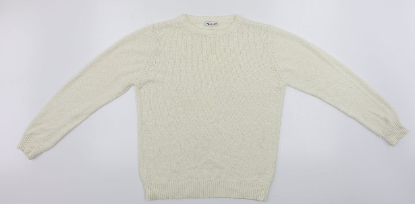 Berkertex Womens Ivory   Pullover Jumper Size 10