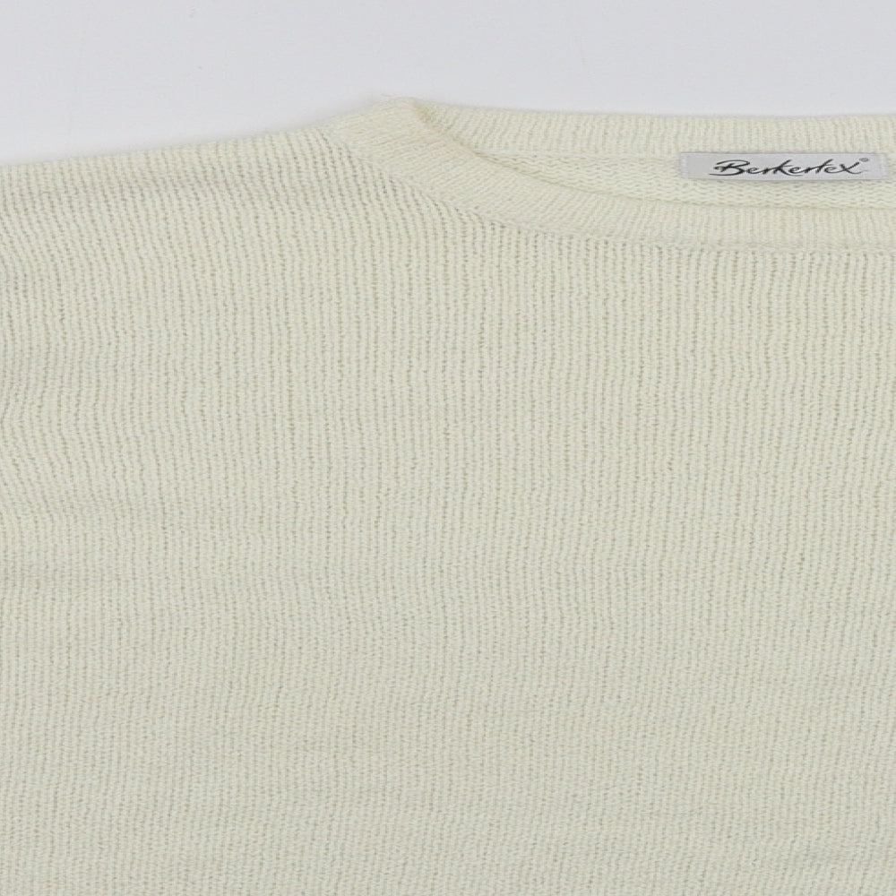 Berkertex Womens Ivory   Pullover Jumper Size 10
