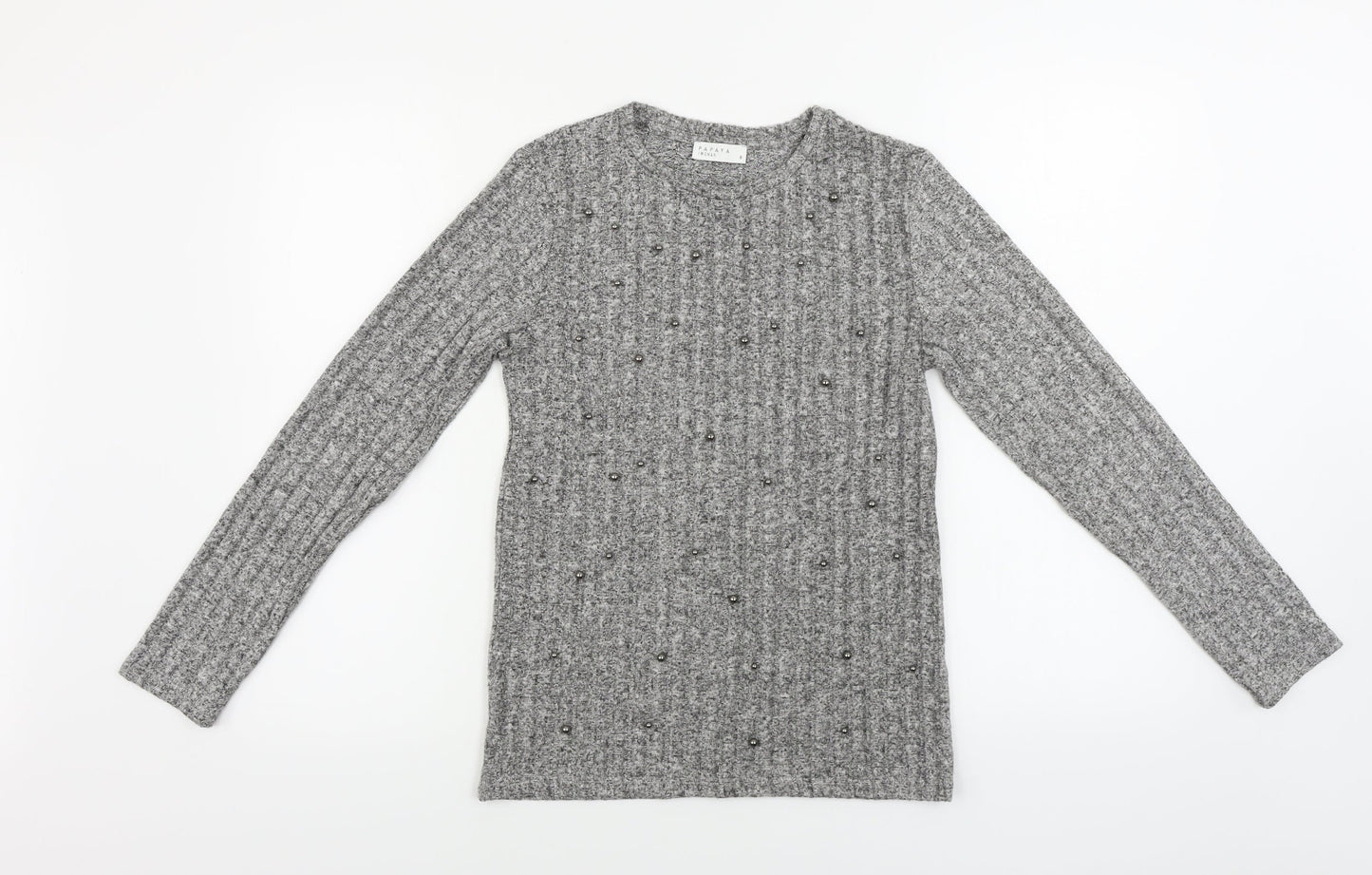 Papaya  Womens Grey   Pullover Jumper Size 8