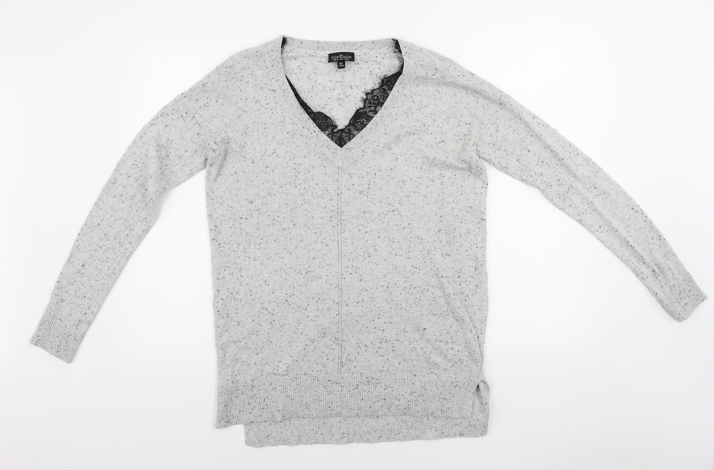 Topshop Womens Grey   Pullover Jumper Size 8